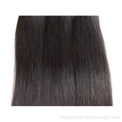 32 34 36 38 40 Inch Raw Indian Straight Hair Weave, Peruvian 100% Human Hair Weft,Super Long Mink Brazilian Human hair Bundle